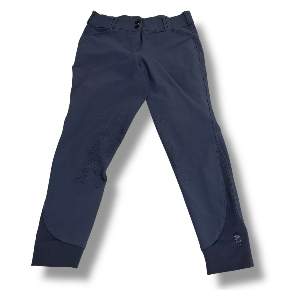 Tredstep Ireland Youth Girls Equestrian Riding Pants Blue *Flaws Size 30 - 28x29